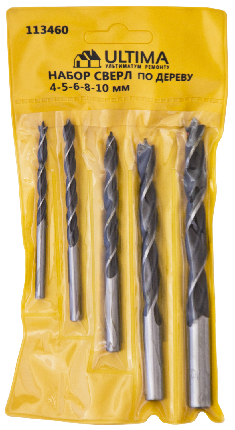 Набор спиральных сверл по дереву