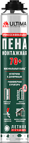 ULTIMA PRO 70+, зимняя монтажная пена профессиональная, 850 мл