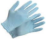 Перчатки нитриловые неопудренные ULT300 LIGHT BLUE