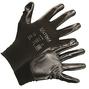 Перчатки нейлоновые ULT880 с нитриловым покрытием ладони и кончиков пальцев ULTIMA®