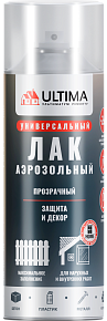 Лак аэрозольный акриловый универсальный ULTIMA