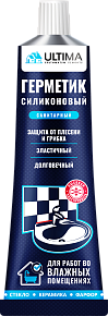 Герметик силиконовый санитарный Ultima (80 мл)